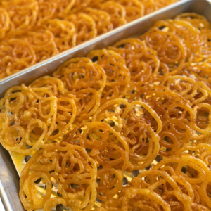 Zoolbia (زولبیا) | Crispy Persian Sweet with Rose & Saffron Syrup | Houston